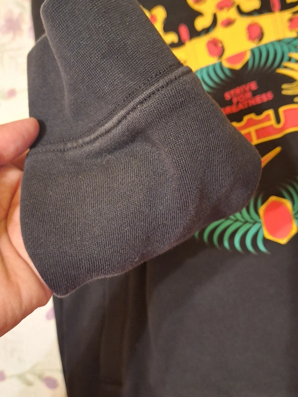 Nike LeBron 'Strive for Greatness' Black Graphic Hoodie Kids